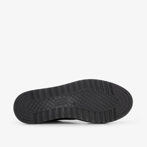 Van Beer suede heren sneakers zwart