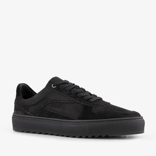 Van Beer suede heren sneakers zwart