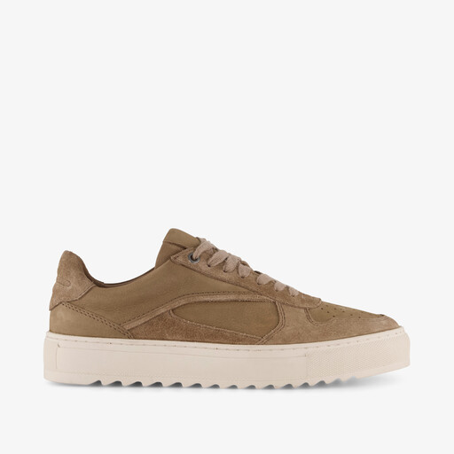 Van Beer suede heren sneakers bruin