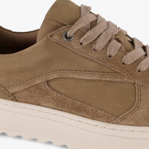 Van Beer suede heren sneakers bruin
