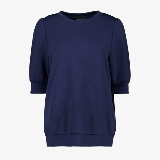 Dames sweat T-shirt donkerblauw