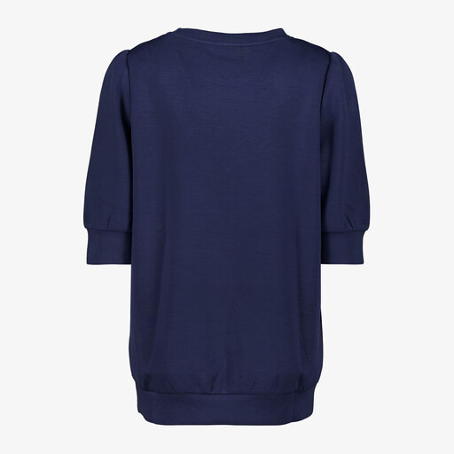 Dames sweat T-shirt donkerblauw