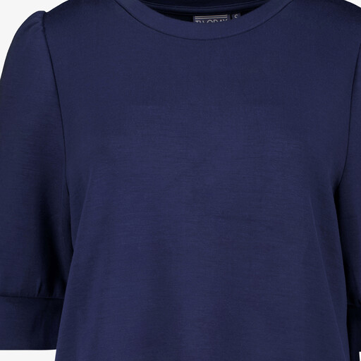 Dames sweat T-shirt donkerblauw
