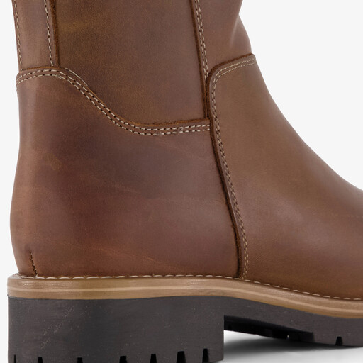 Leren dames boots bruin