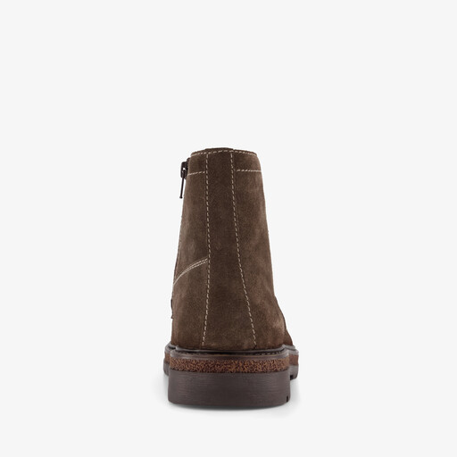 Suède heren veterboots bruin