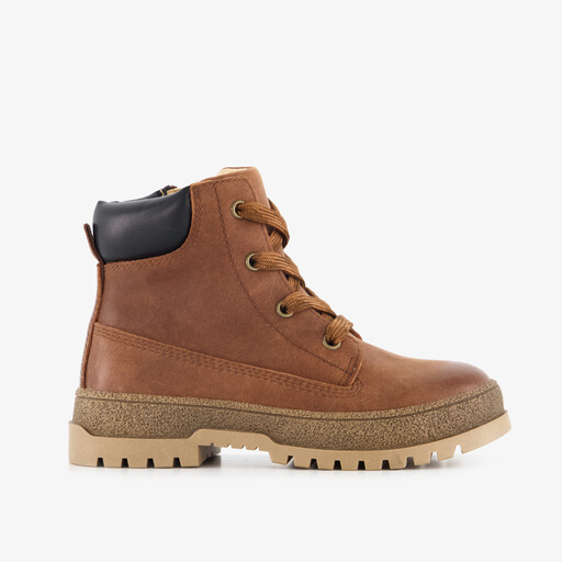 Leren jongens veterschoenen bruin