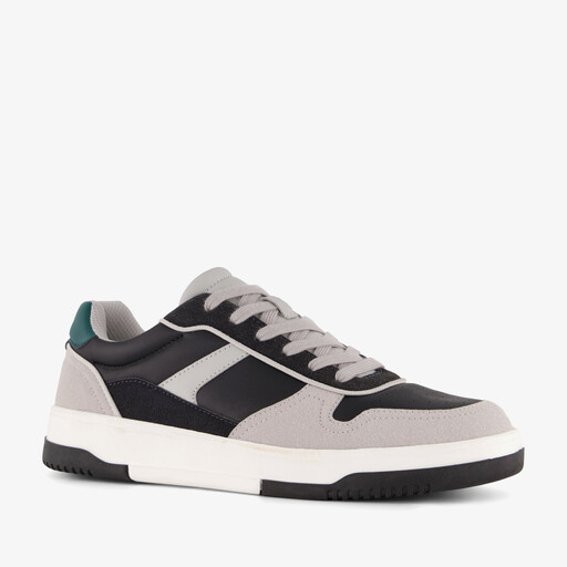 Heren sneakers grijs zwart
