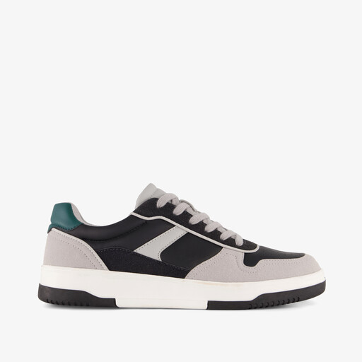 Heren sneakers grijs zwart