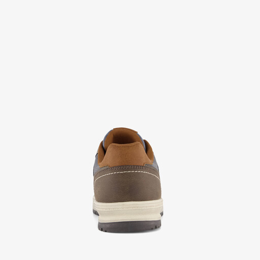 Heren sneakers blauw bruin