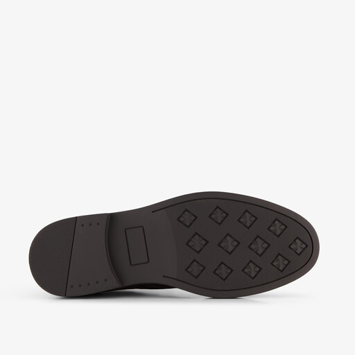 Suède heren veterschoenen donkerbruin