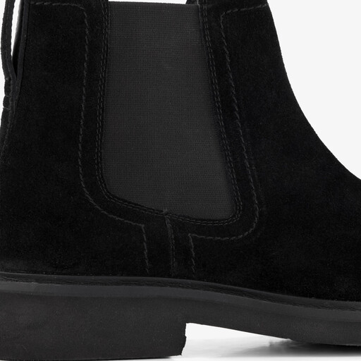Suède heren Chelsea boots zwart