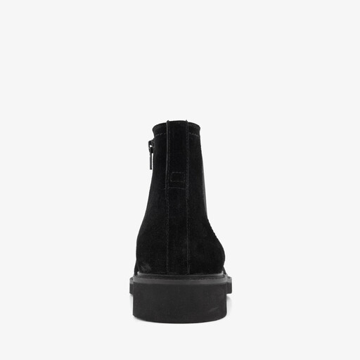 Suède heren Chelsea boots zwart