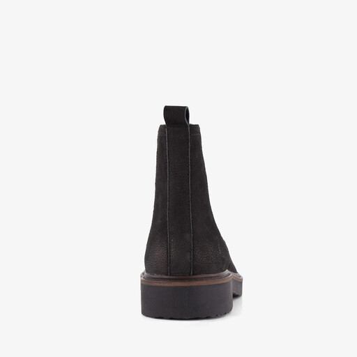 Suède heren Chelsea boots donkerblauw