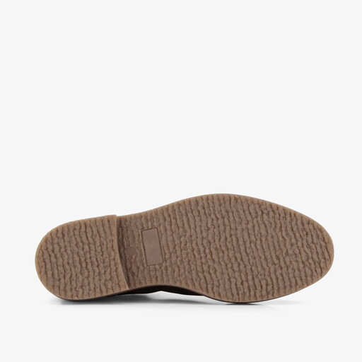 Suède heren Chelsea boots donkerbruin