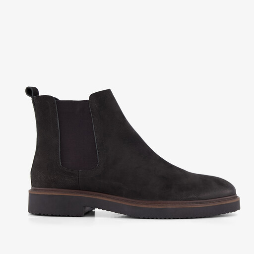 Suède heren Chelsea boots donkerblauw