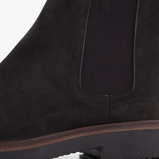 Suède heren Chelsea boots donkerblauw