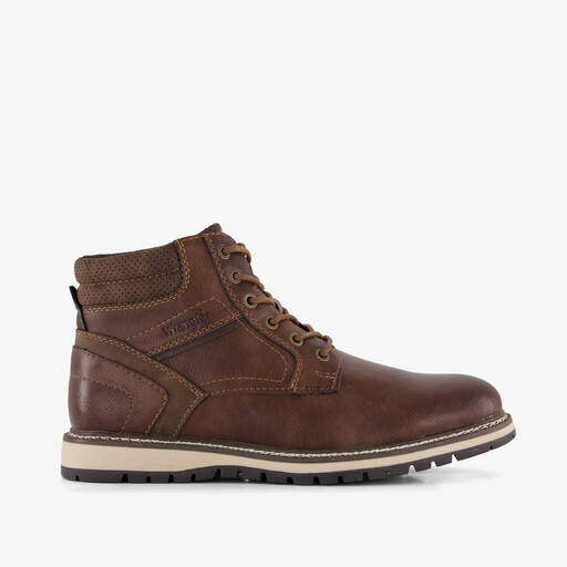 Heren veterboots donkerbruin