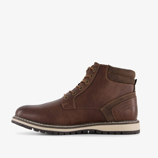 Heren veterboots donkerbruin