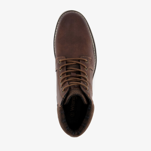 Heren veterboots donkerbruin