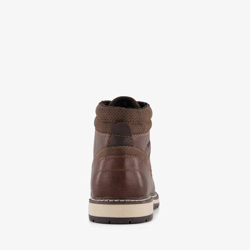 Heren veterboots donkerbruin