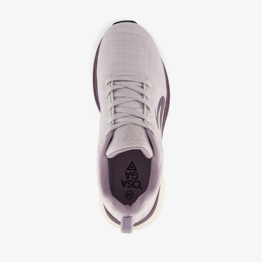 Dames hardloopschoenen grijs roze