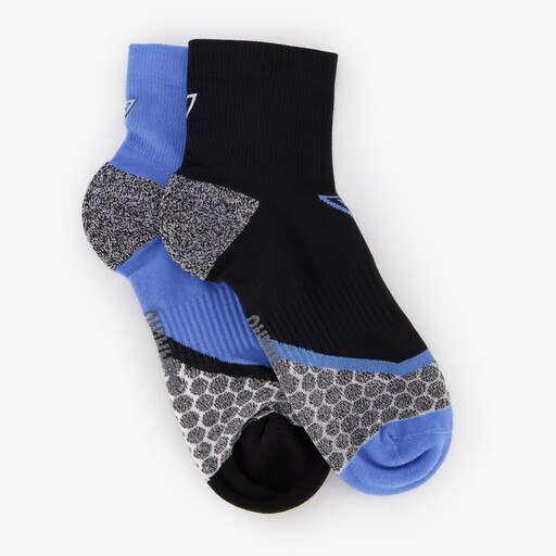 2 paar hardloopsokken blauw zwart