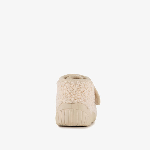Kinder pantoffels met croissantje beige