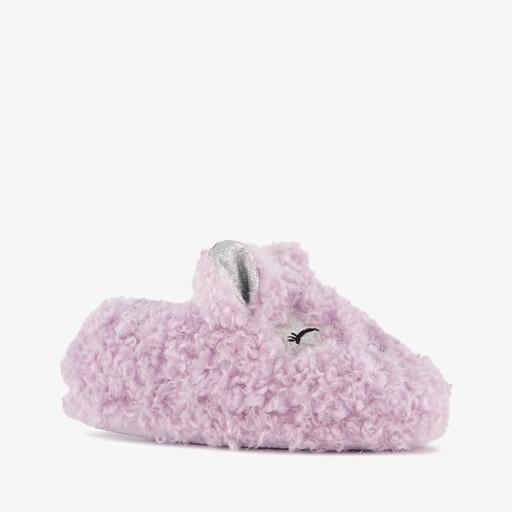 Kinder pantoffels fantasiediertje lila