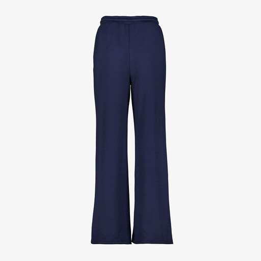 Dames wide leg pantalon donkerblauw