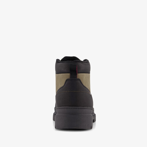 Gevoerde heren veterboots groen zwart