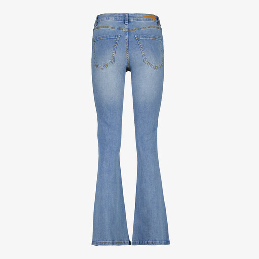 Dames flared jeans lichtblauw