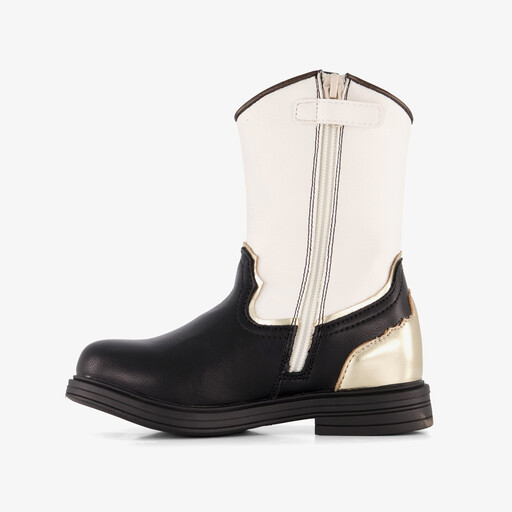 Meisjes cowboylaarzen zwart wit