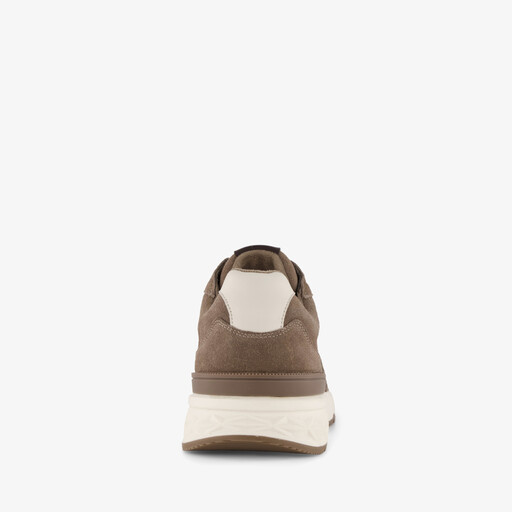 Suede heren sneakers bruin