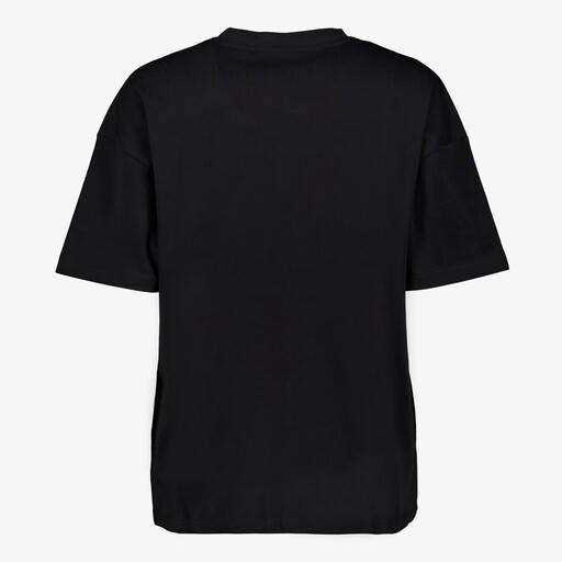 Oversized dames T-shirt met print rood goud
