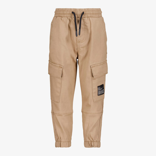 Jongens cargo joggingbroek beige
