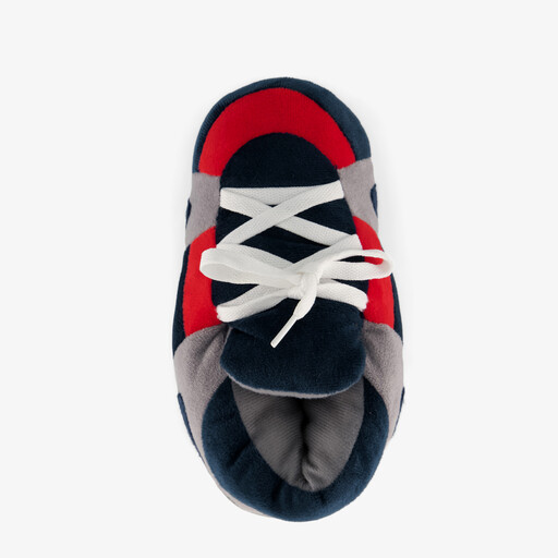 Gevoerde kinder sneaker pantoffels blauw