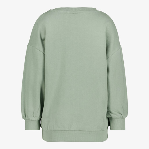 Name It meisjes sweater met regenboogprint groen