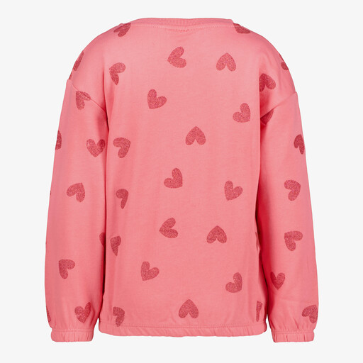 Name It meisjes sweater met hartjesprint roze