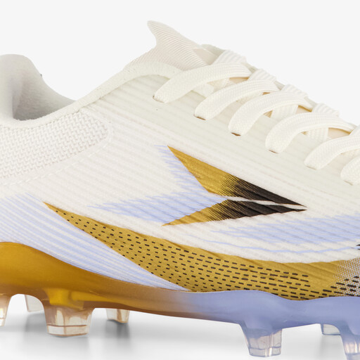 Ultimate kinder voetbalschoenen FG wit goud