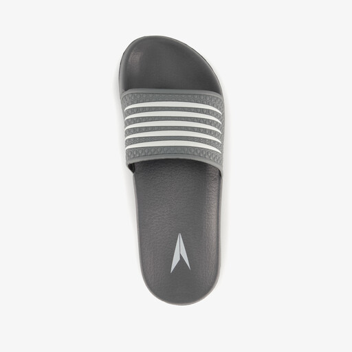 Heren badslippers grijs
