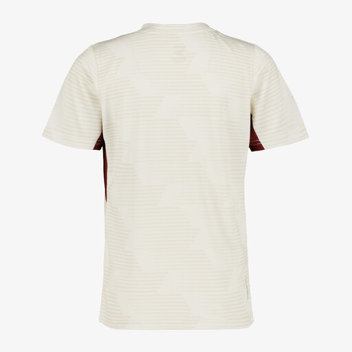 Kinder voetbal T-shirt ecru bordeaux