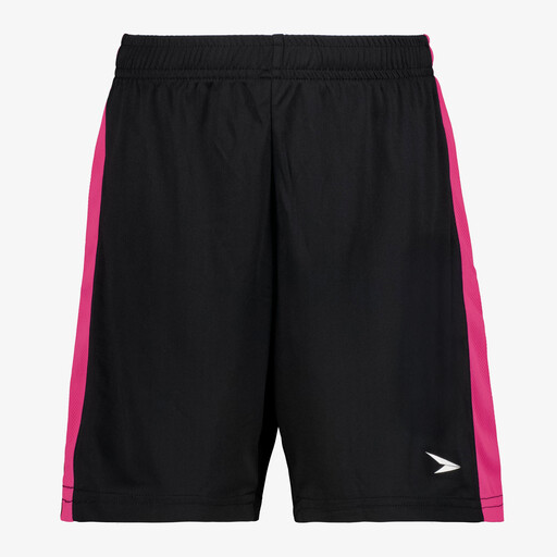 Kinder voetbalshort zwart roze