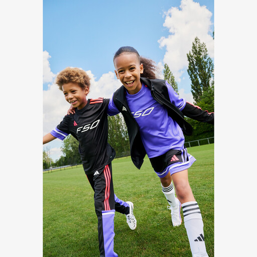 F50 JSY Y kinder voetbal T-shirt zwart paars
