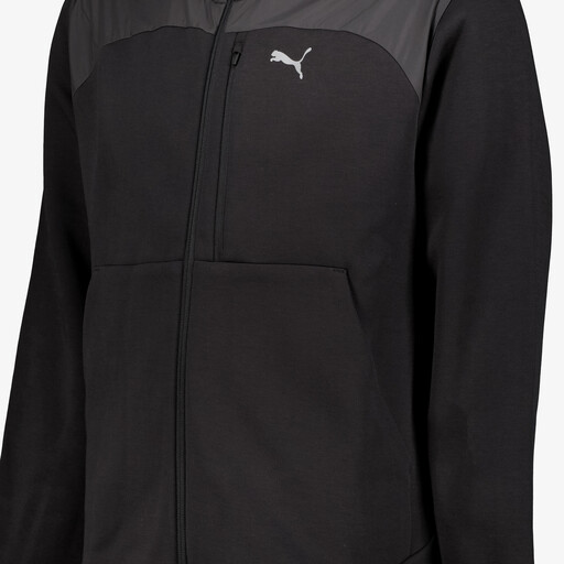 PUMATECH Material Mix heren sportvest zwart