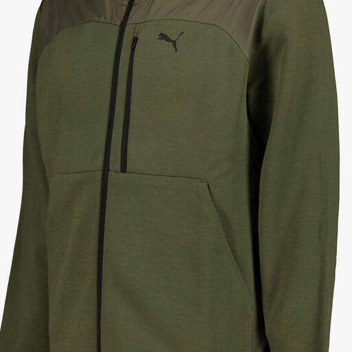 PUMATECH Material Mix heren sportvest groen