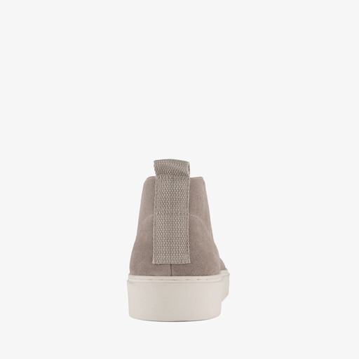 Suède heren veterboots grijs