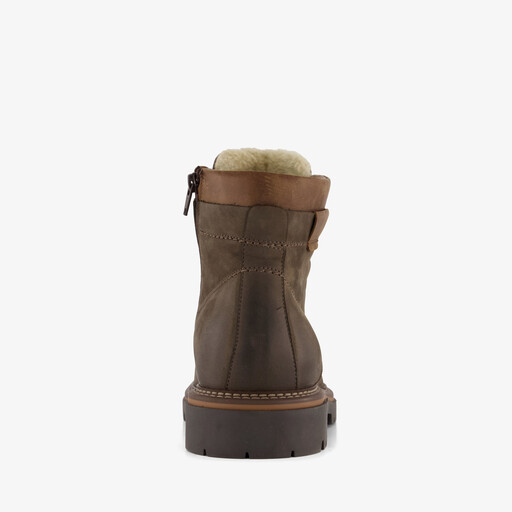 Leren heren veterboots bruin