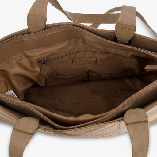 Dames shopper beige