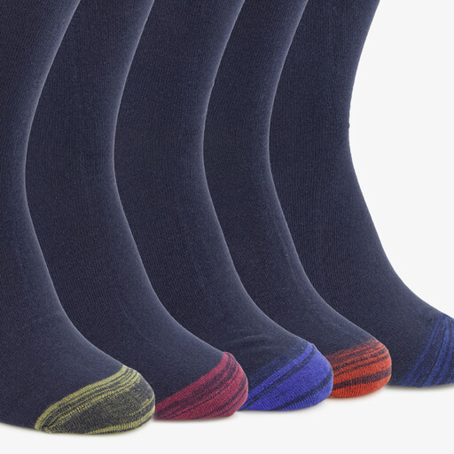 5 paar heren sokken blauw