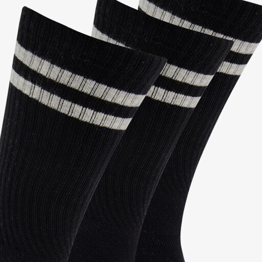 3-pack unisex sportsokken zwart